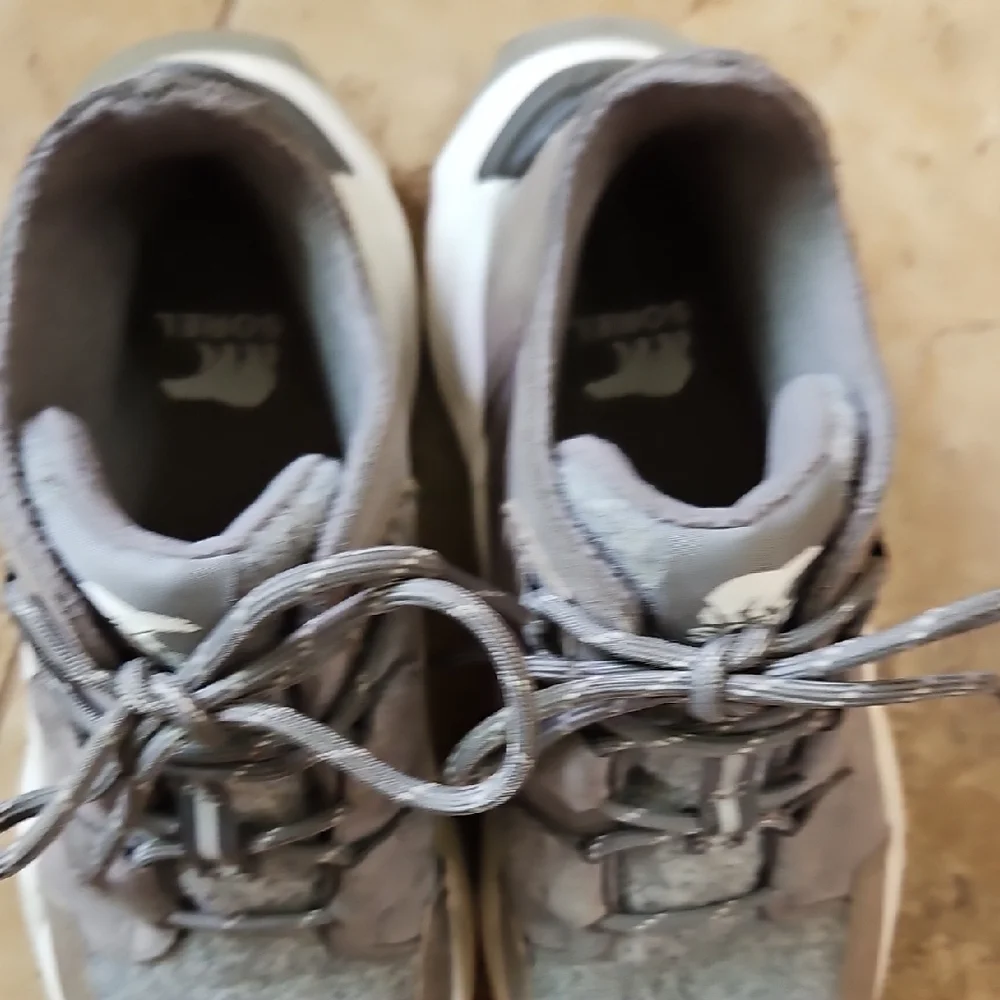 Sorel Womens Weatherproof Gray Sneakers - Picture 7 of 9